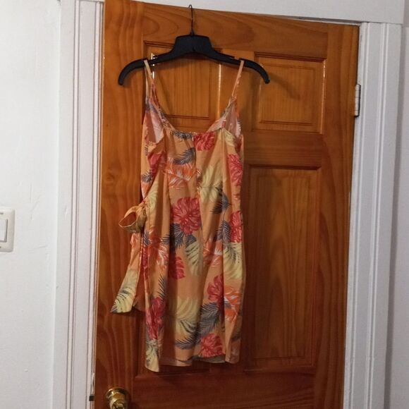 Shein Orange Tropical Dress Size Small - Picture 5 of 5